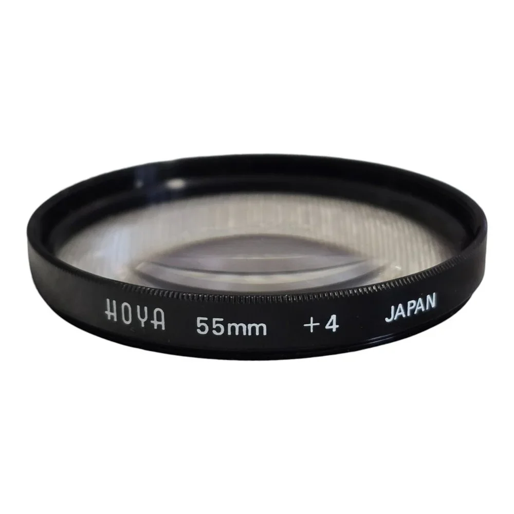 Set of 3 HOYA 55 mm Close-Up Lens Filters +1, +2, +4 w/ Case Made in Japan